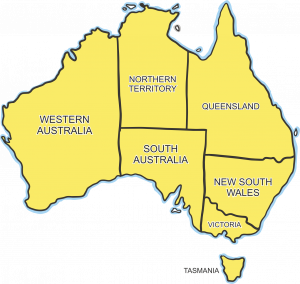 AUSTRALIA SHIPPING MAP