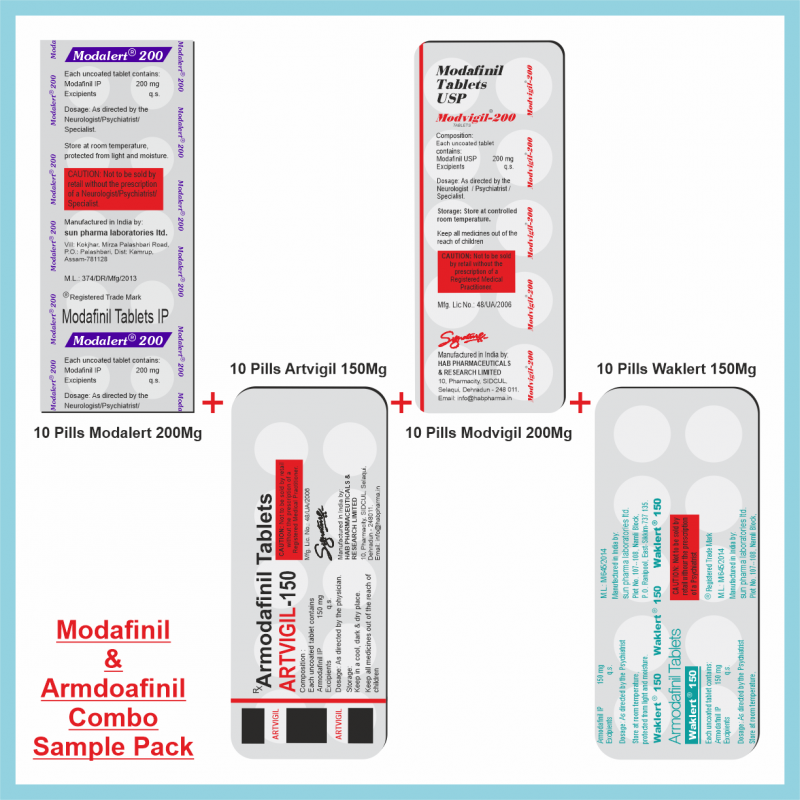 MODAFINIL & ARMODAFINIL COMBO SAMPLE PACK